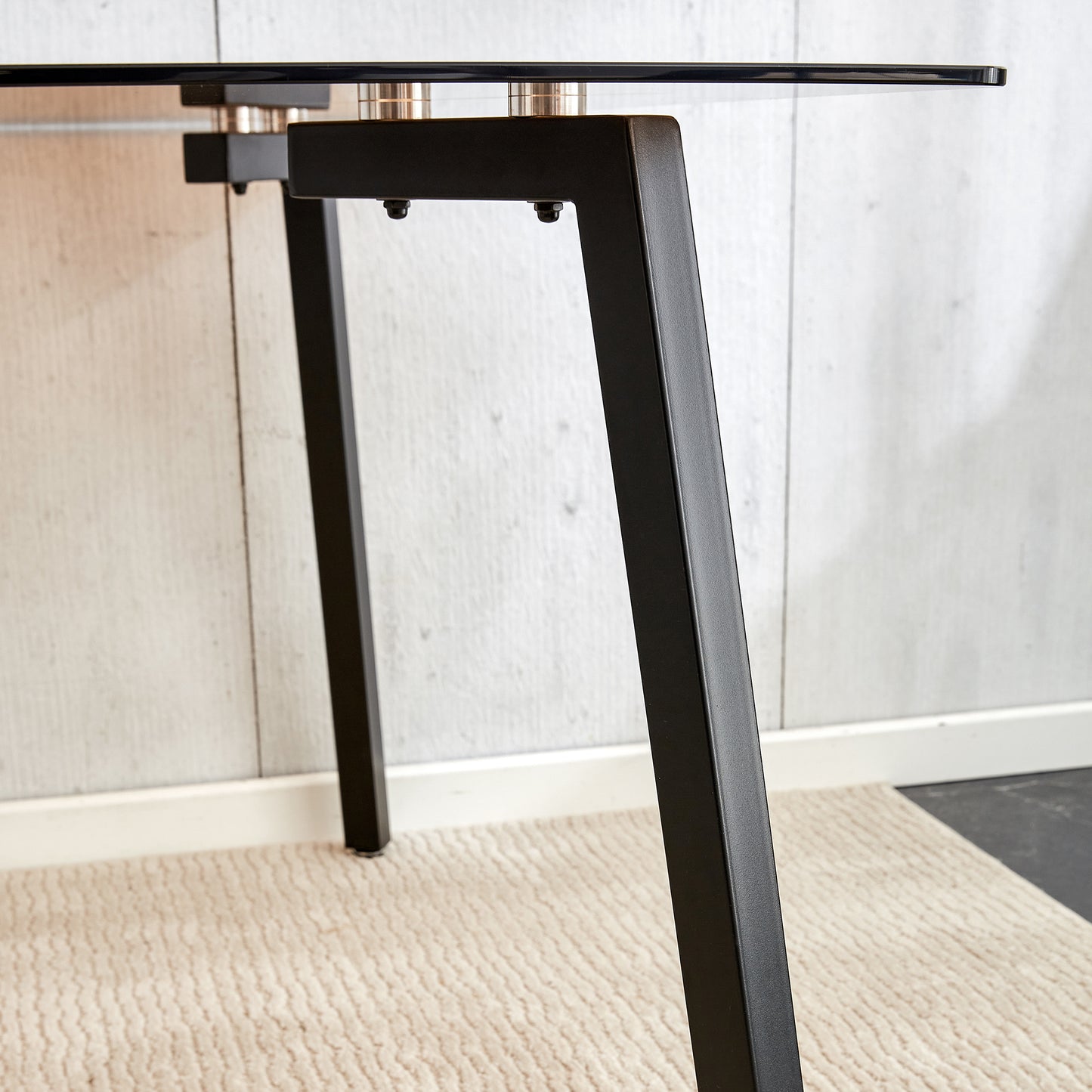Lazzareschi Modern Glass Dining Table