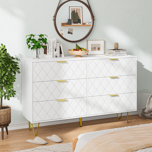 Emery Contemporary Velvet Chest Dresser