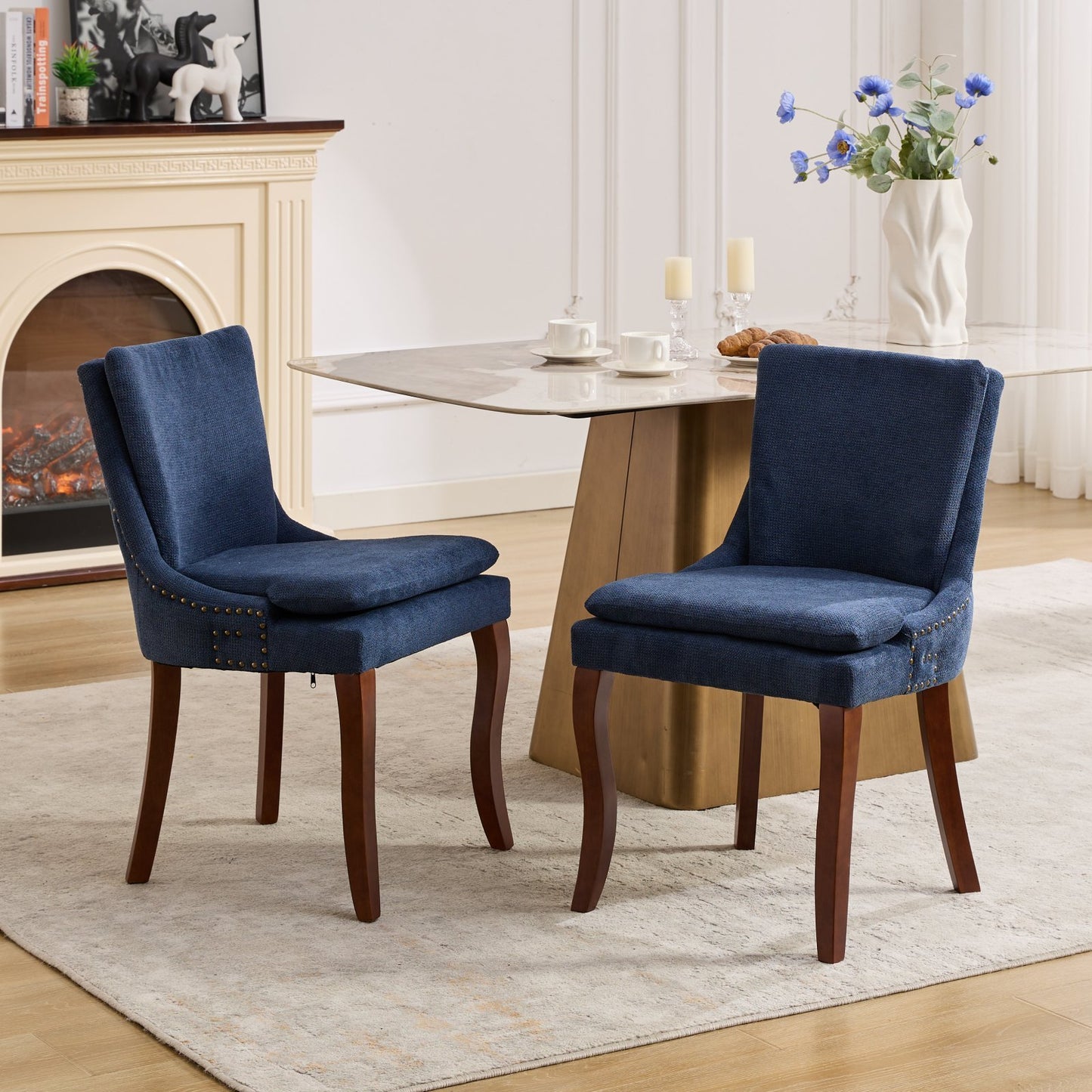Healdsburg Modern Chenille Dining Chairs
