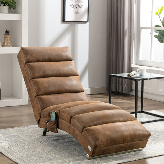 Marcel Contemporary Linen Massage Lounge Chaise