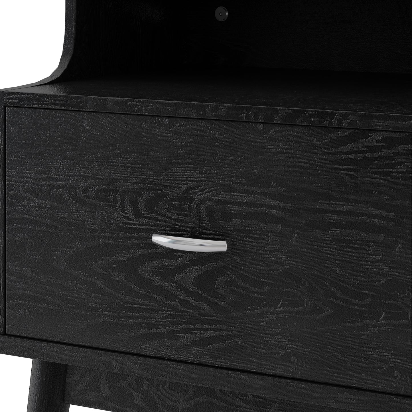 Irvington Contemporary Velvet Drawer Nightstand