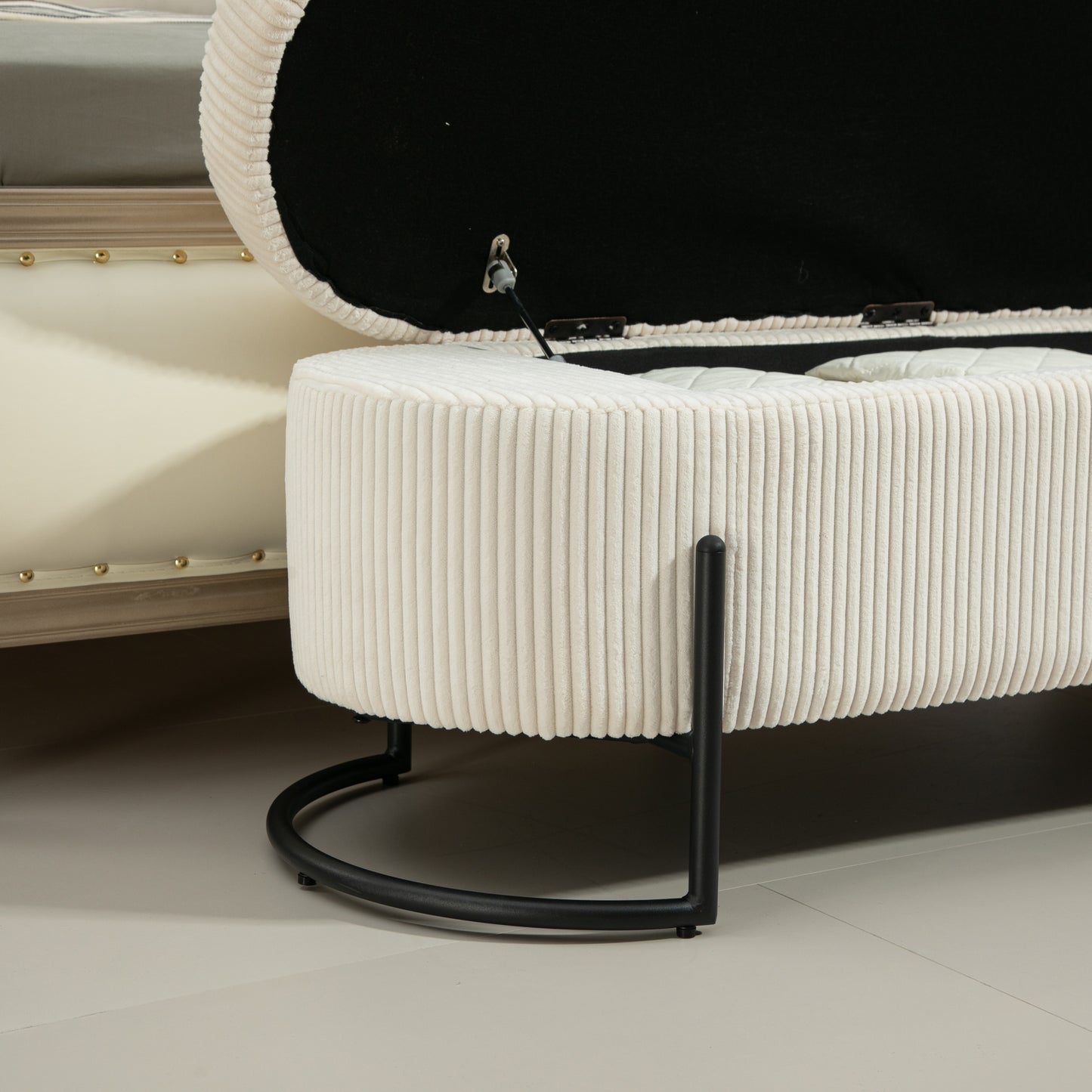 Lula Modern Upholstered Storage Ottoman