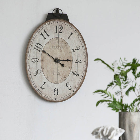 Amity Traditional Oval Wall Clock
