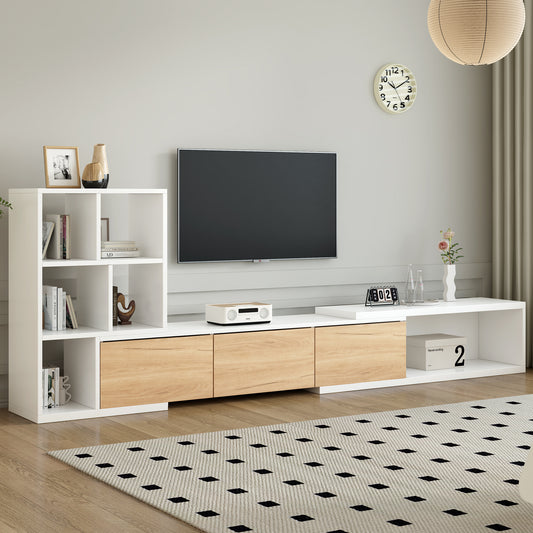 Amity Modern Extendable TV Stand Entertainment Center