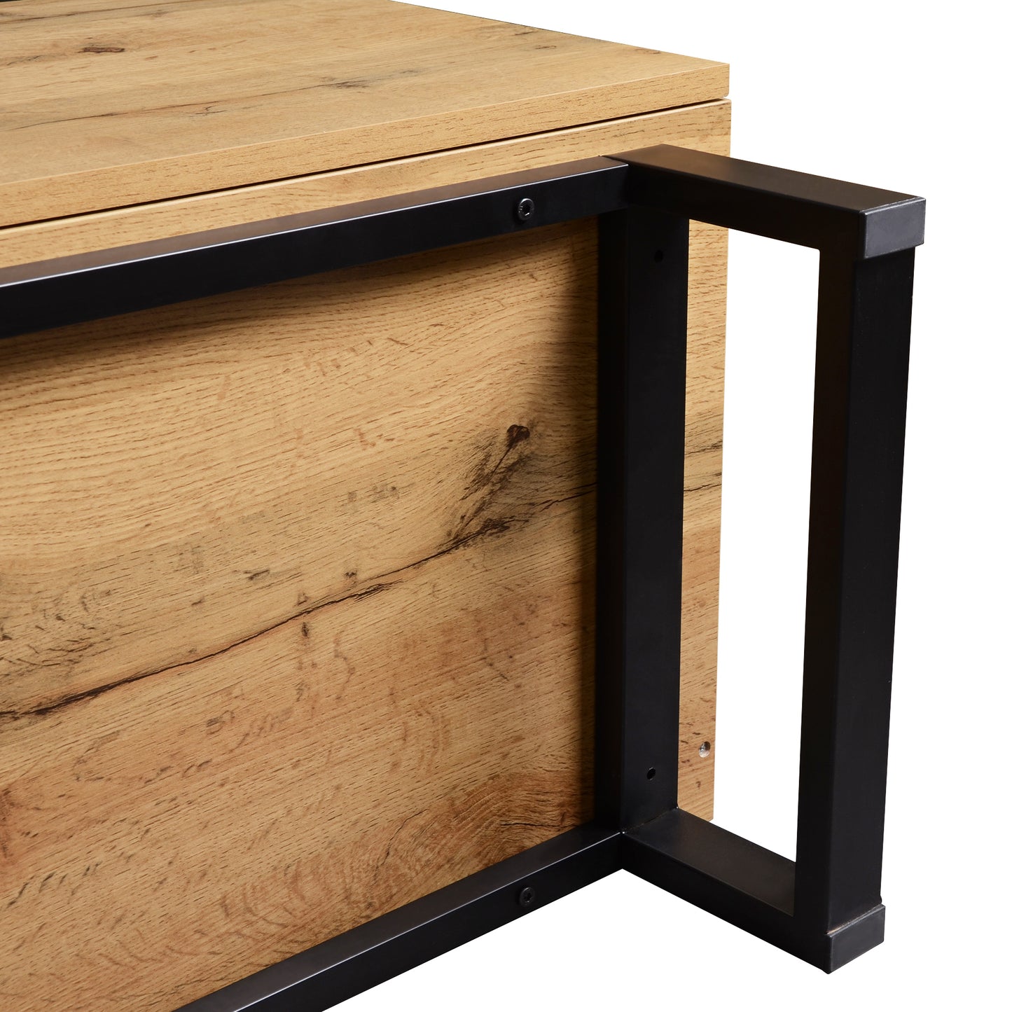 Jiron Modern Open Shelves Media Console