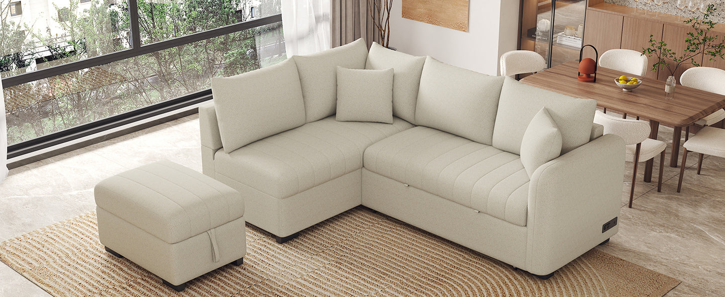 Justo Contemporary Upholstered Sofa Bed