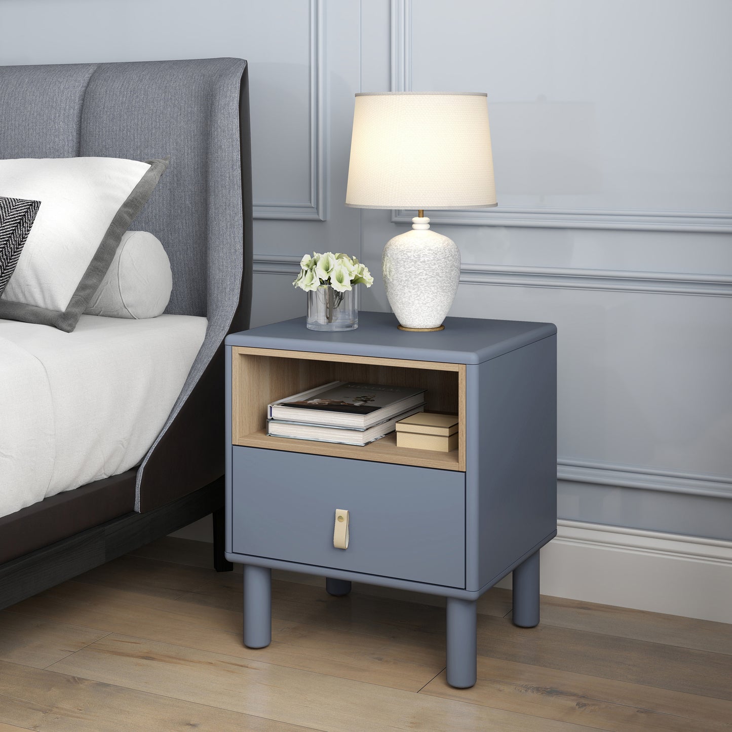 Jiron Modern Compact Drawer Table