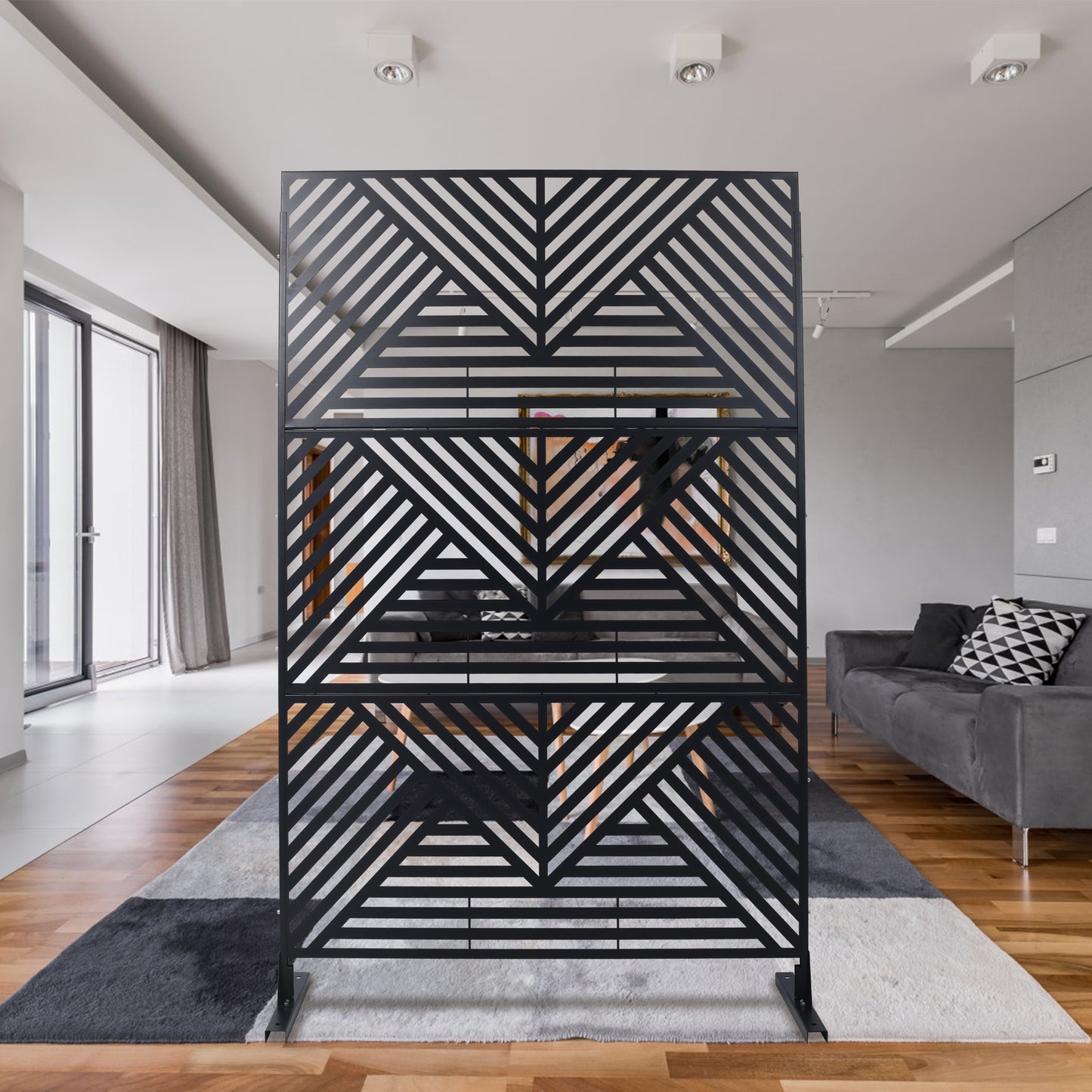 Justo Industrial Metal Privacy Fence Screen