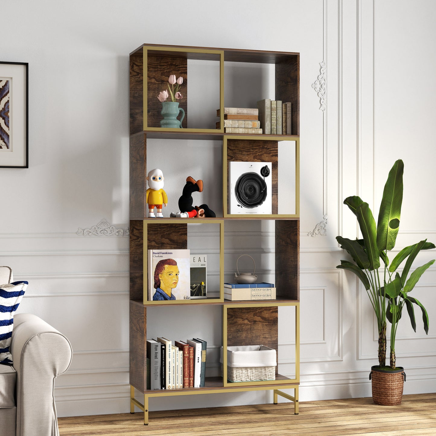 Justo Mid-Century Display Shelf