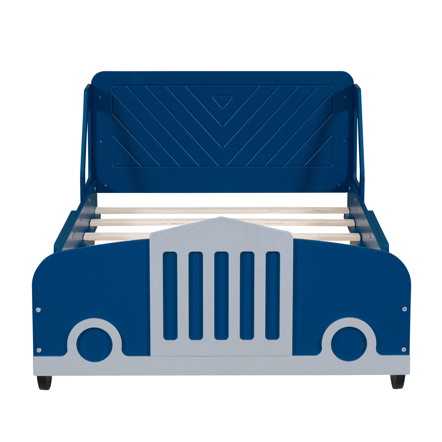 Calista Modern Velvet Car Shaped Platform Bed