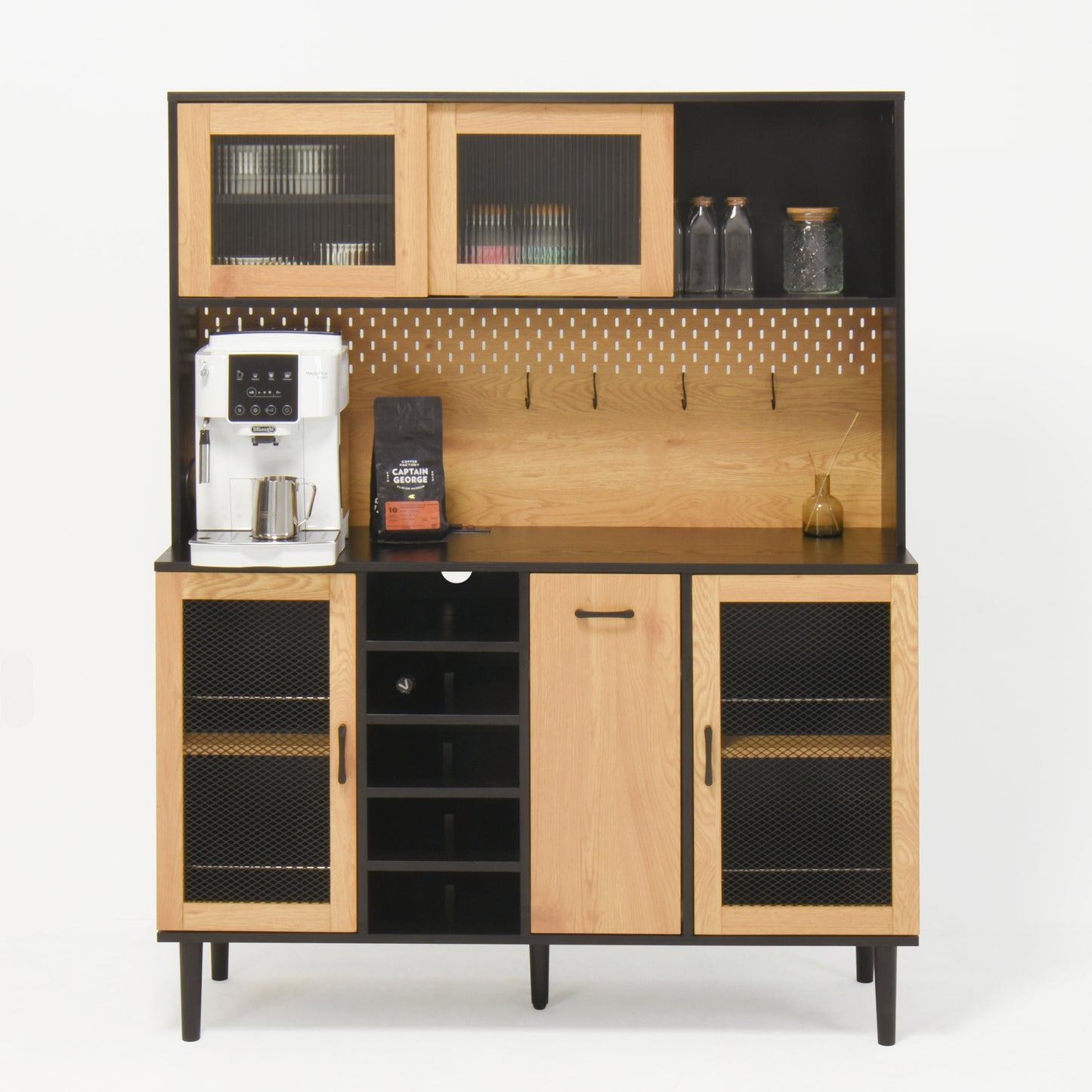 Somerset Modern Velvet Buffet Sideboard Cabinet