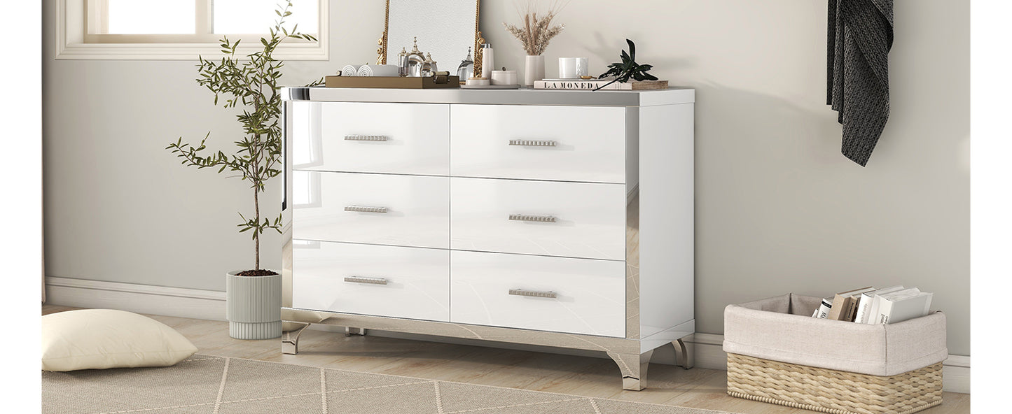 Cleo Modern Mirrored Storage Cabinet