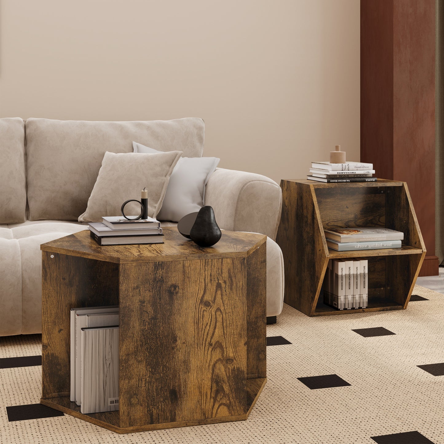 Niles Craftsman Hexagonal Coffee Table