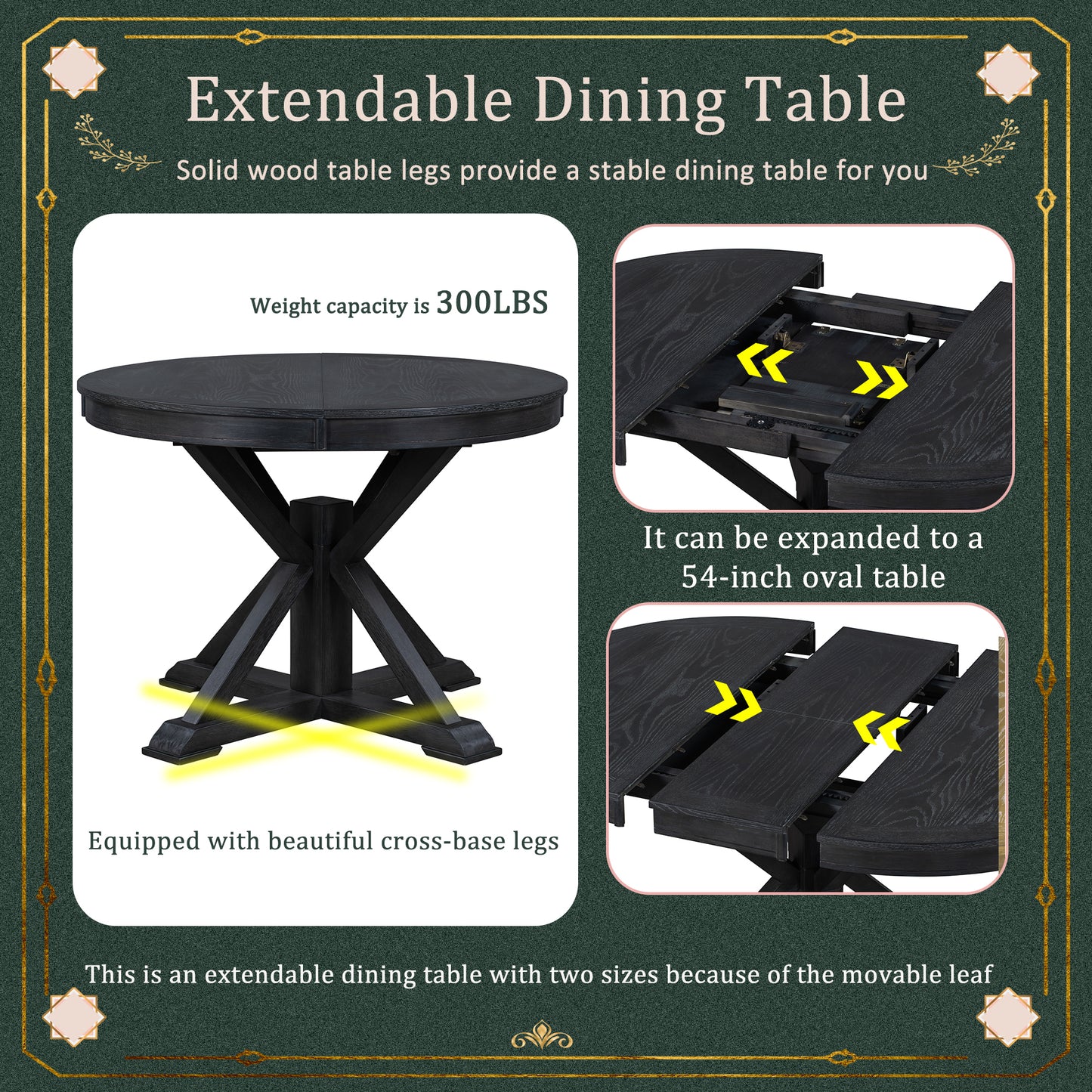 Justo Craftsman Classic Dining Table