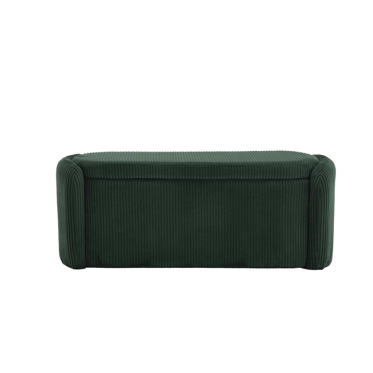 Elmcrest Contemporary Emerald Storage Ottoman