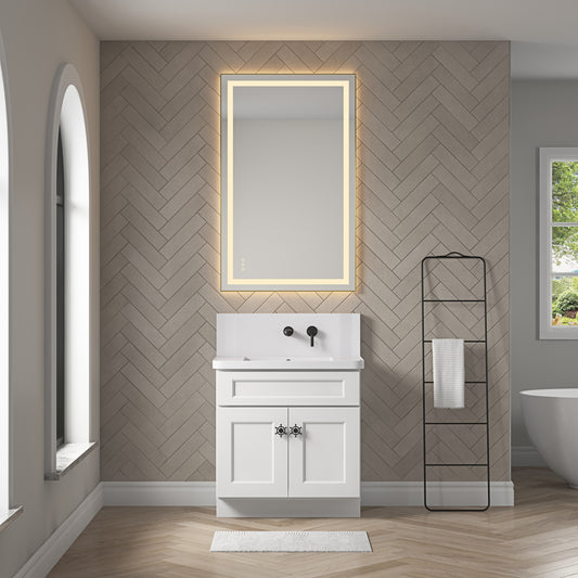 Napa Contemporary Framed Dimmable Vanity Mirror