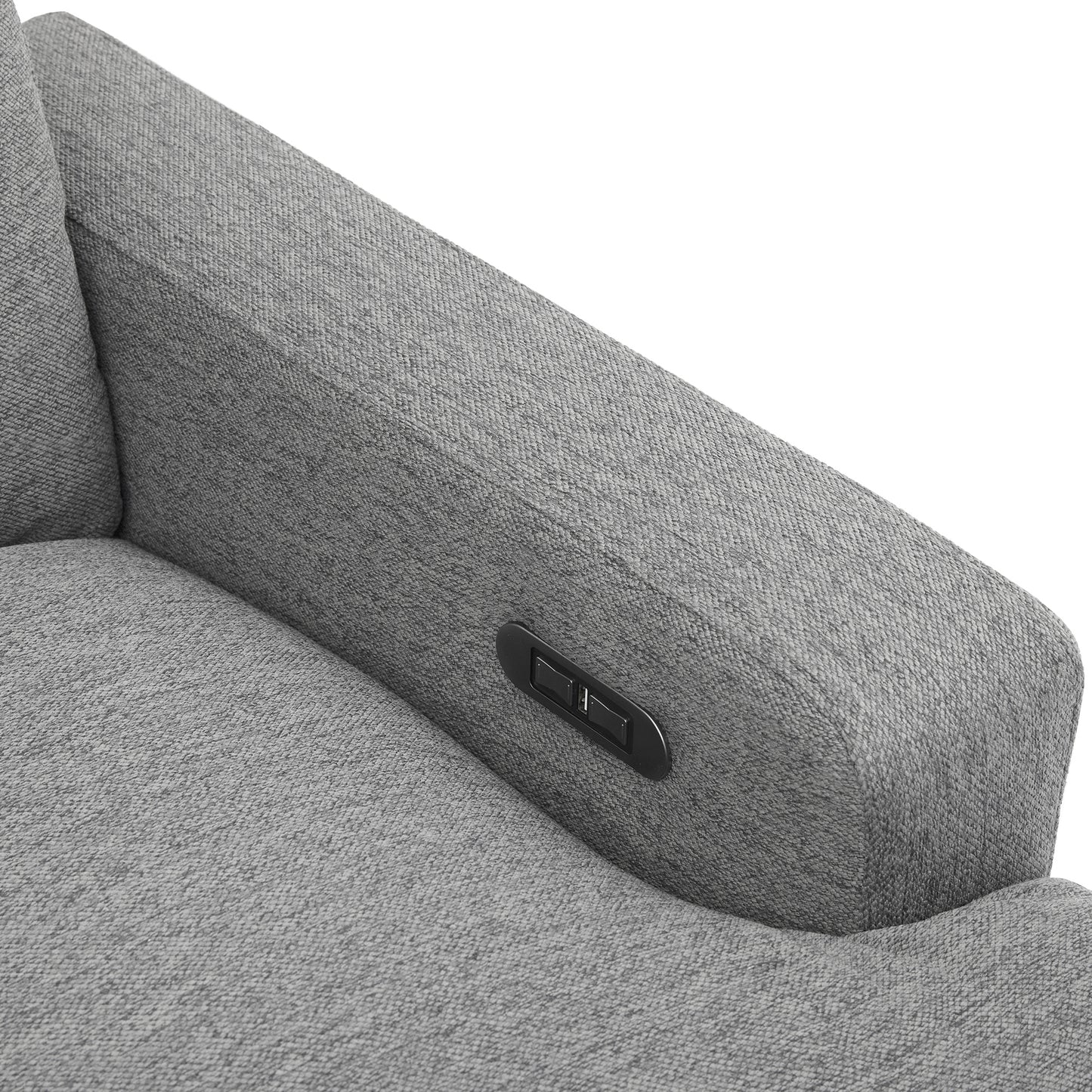 Marcel Contemporary Velvet Recliner Sectional