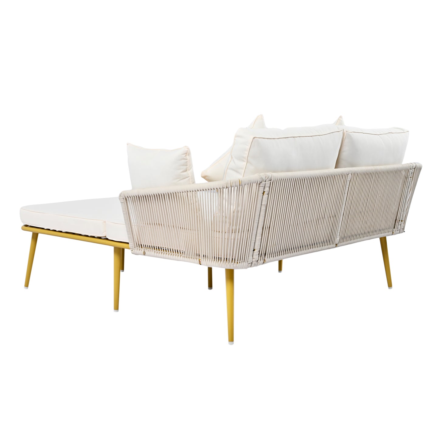 Ghivi Modern Nylon Rope Patio Daybed
