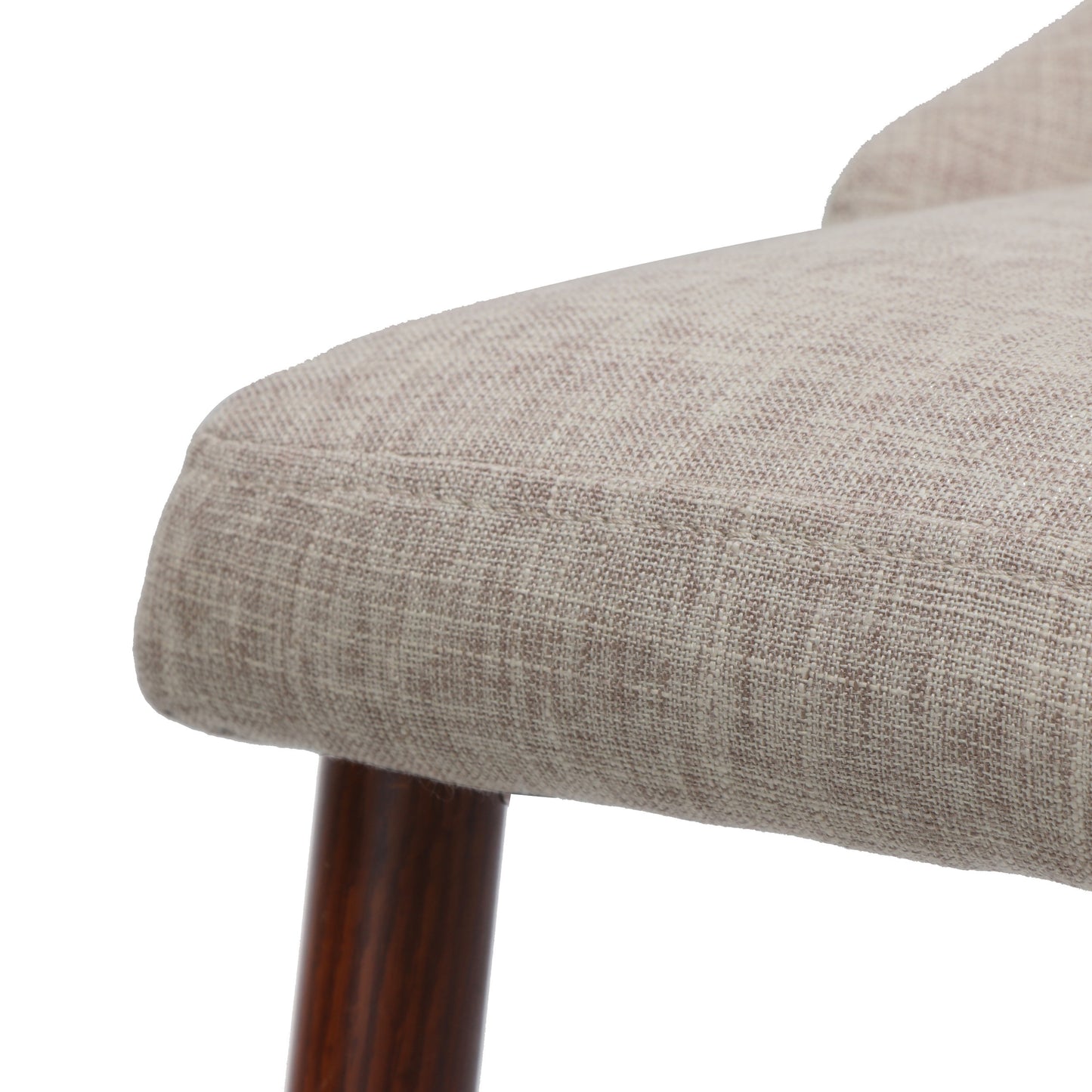 Elmcrest Modern Fabric Armless Dining Chairs