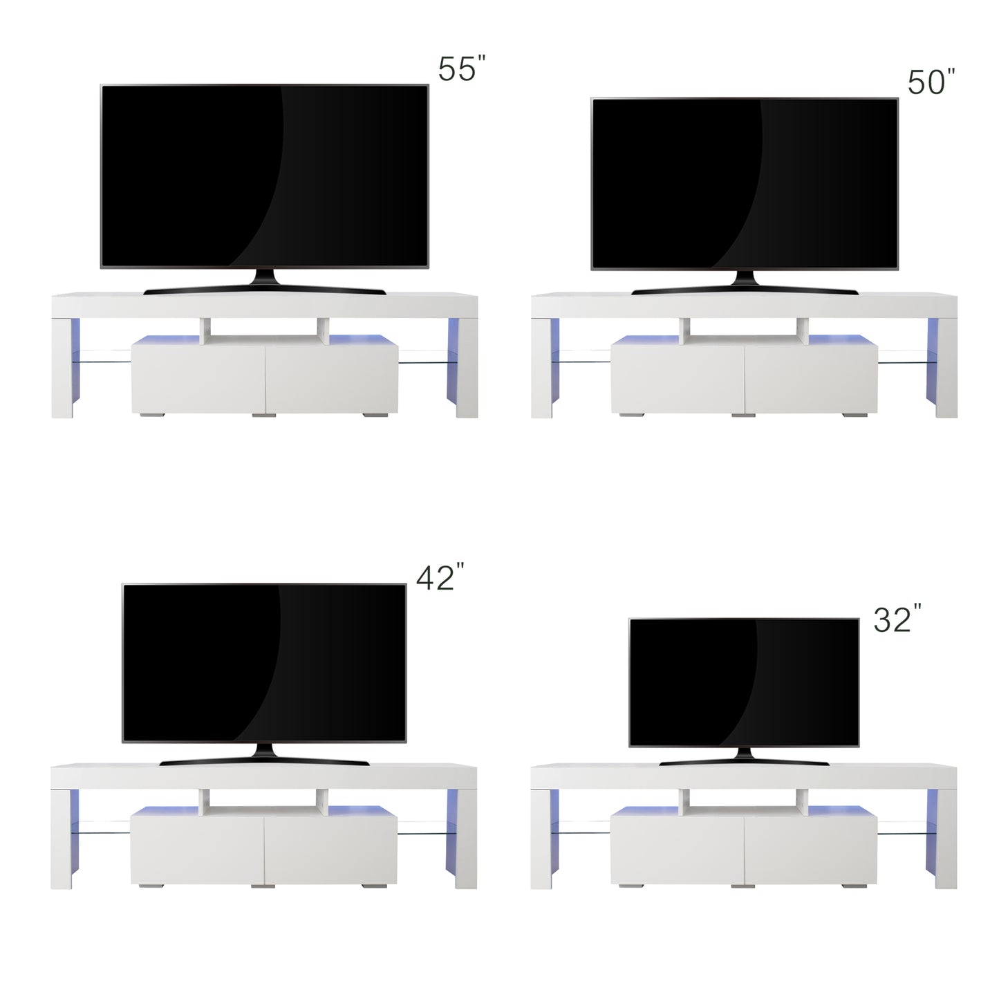 Napa Modern Velvet TV Stand