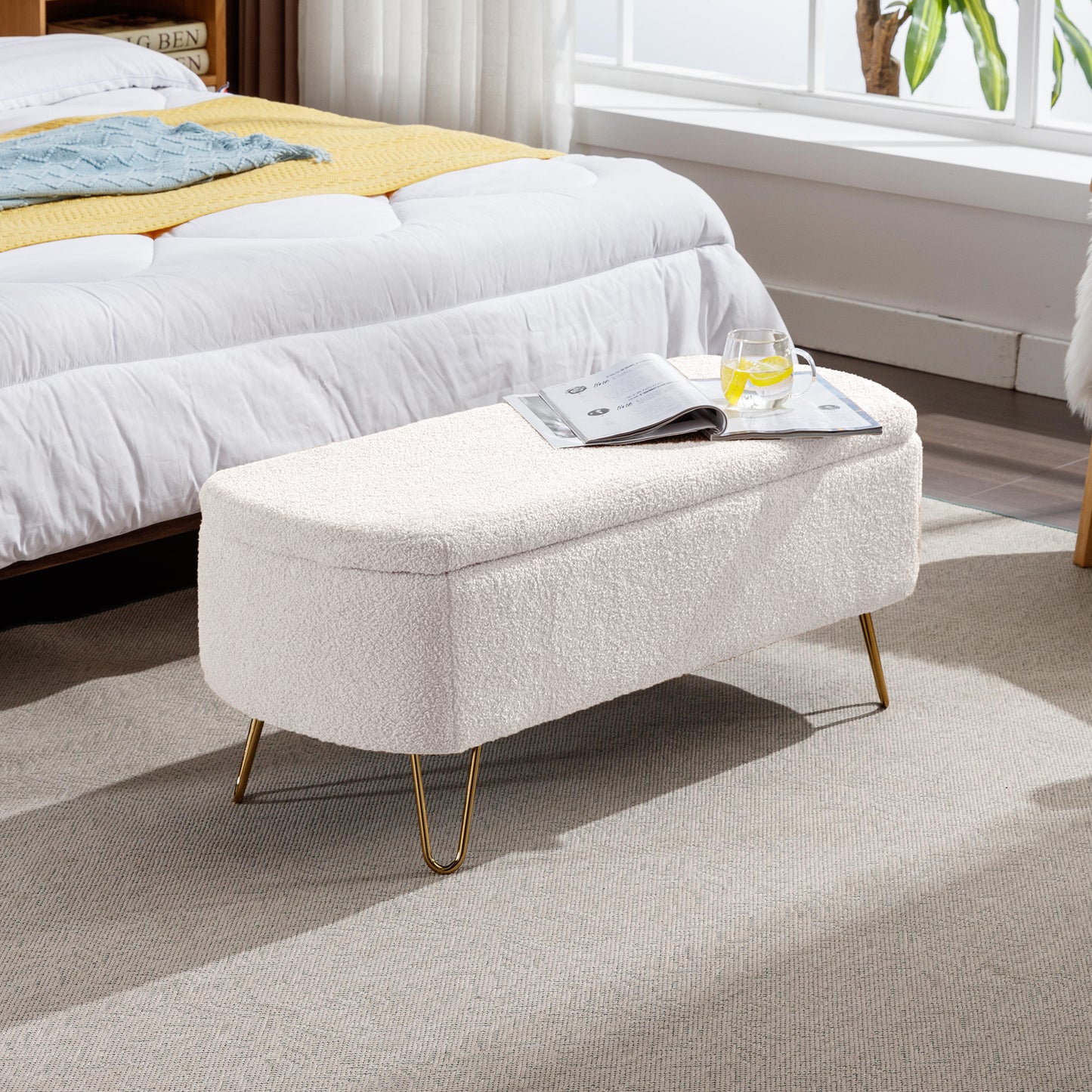 Emery Modern Storage Ottoman