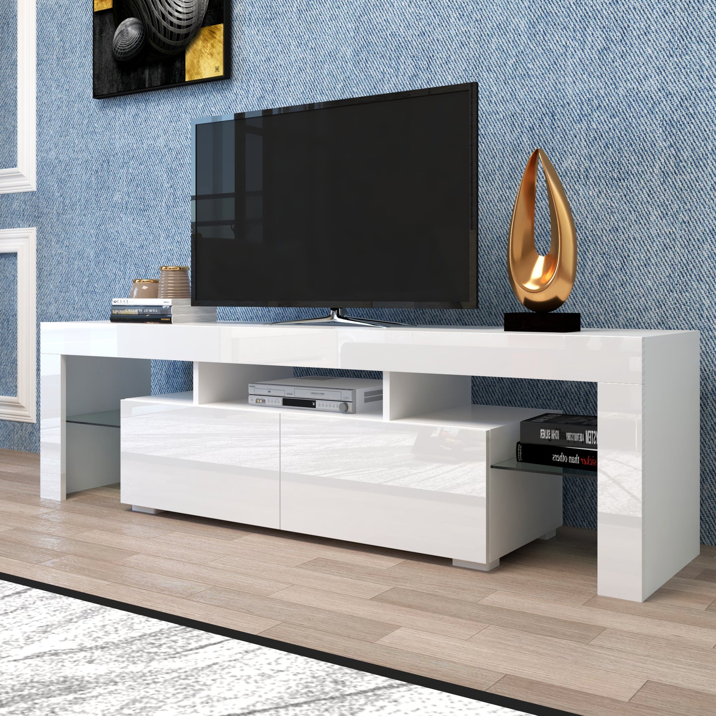 Napa Modern Velvet TV Stand