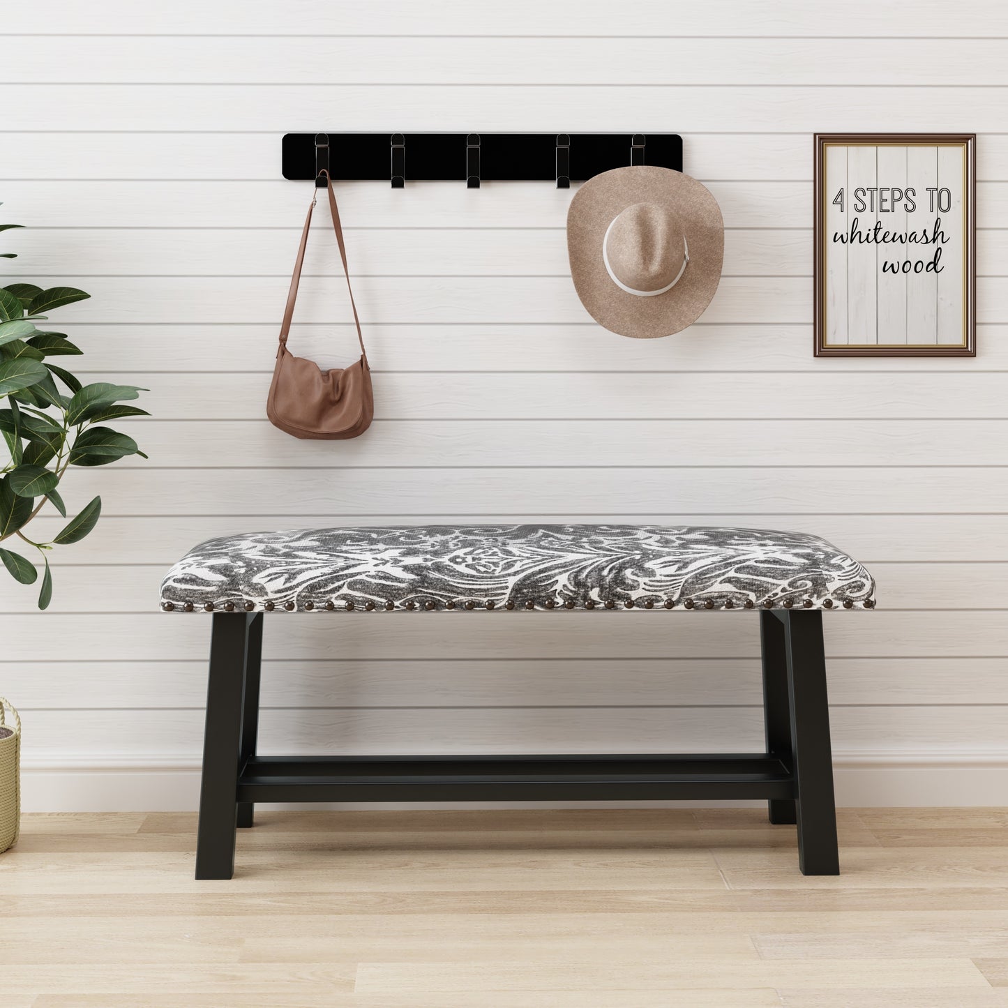 Napa Modern Linen Upholstered Bench