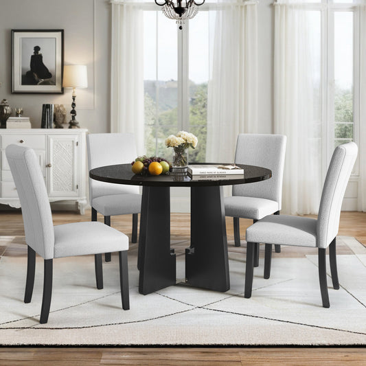 Healdsburg Modern 5-Piece Round Modern Dining Set