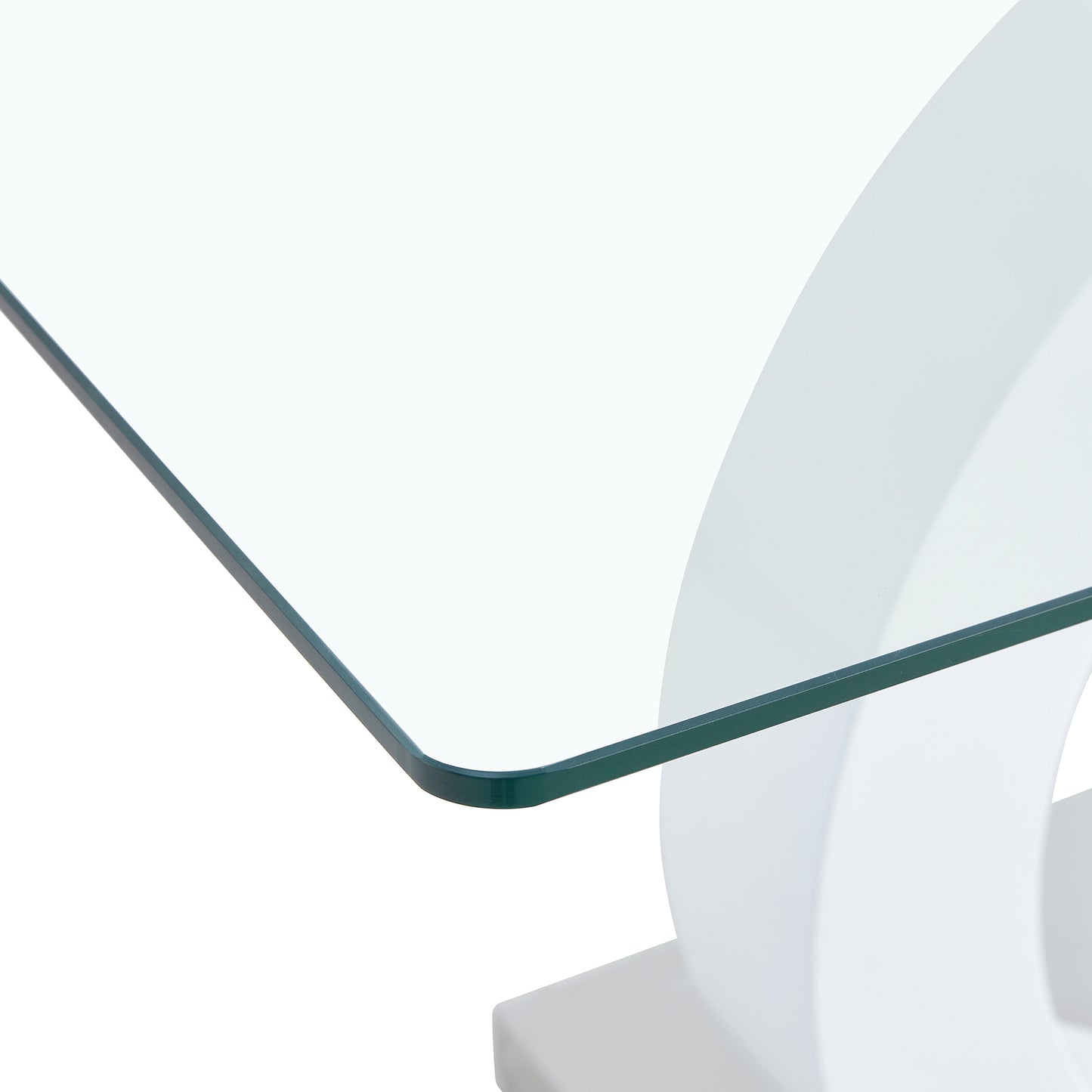 Marites Modern Minimalist Glass Dining Table