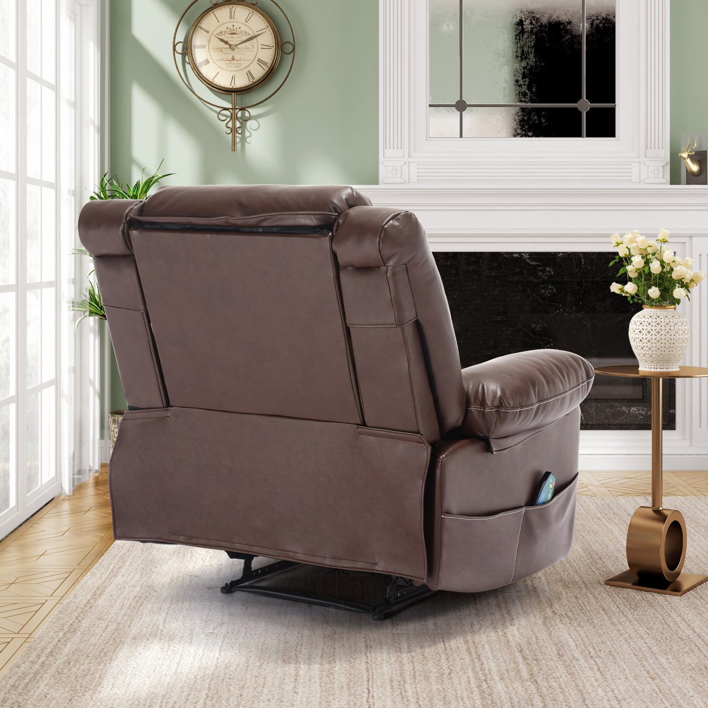 Lula Modern Breathable Leather Massage Recliner