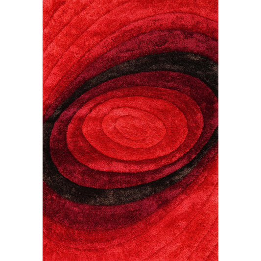Fitch Contemporary Red Shag Rug