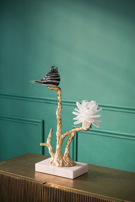 Oakridge Modern Aluminum Marble Candle Holder