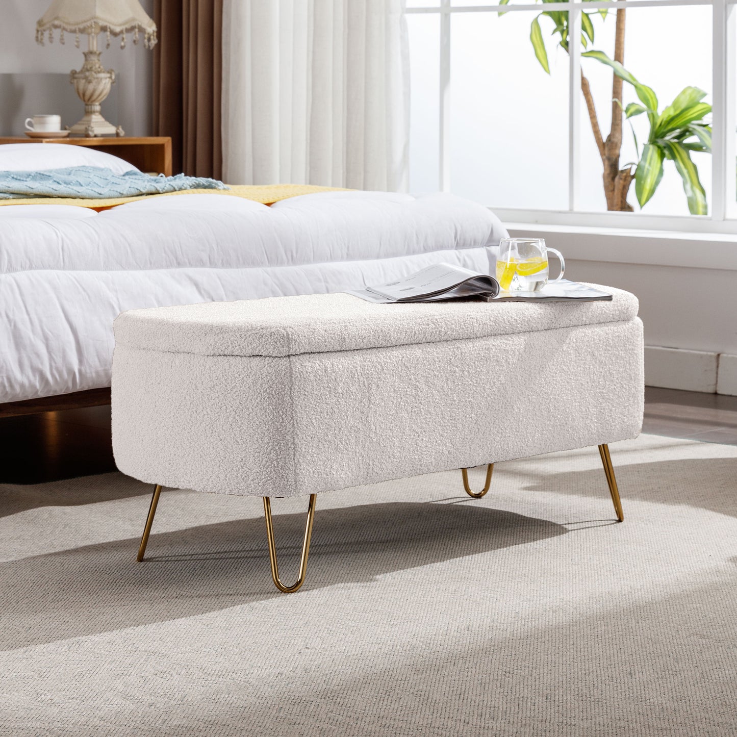 Emery Modern Storage Ottoman