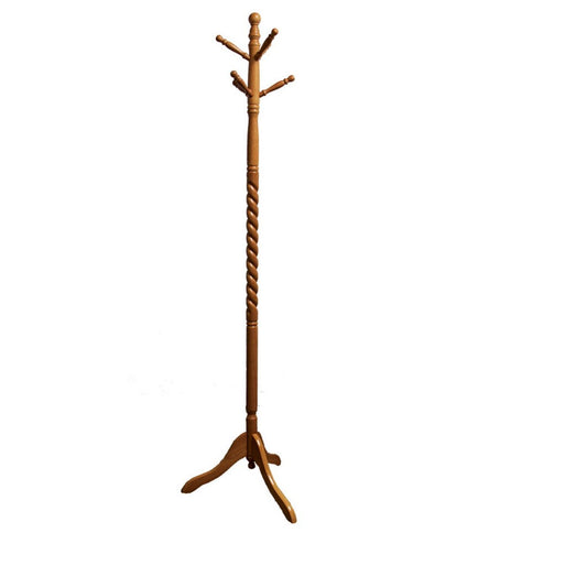 Emery Craftsman Twist Wooden Coat Rack