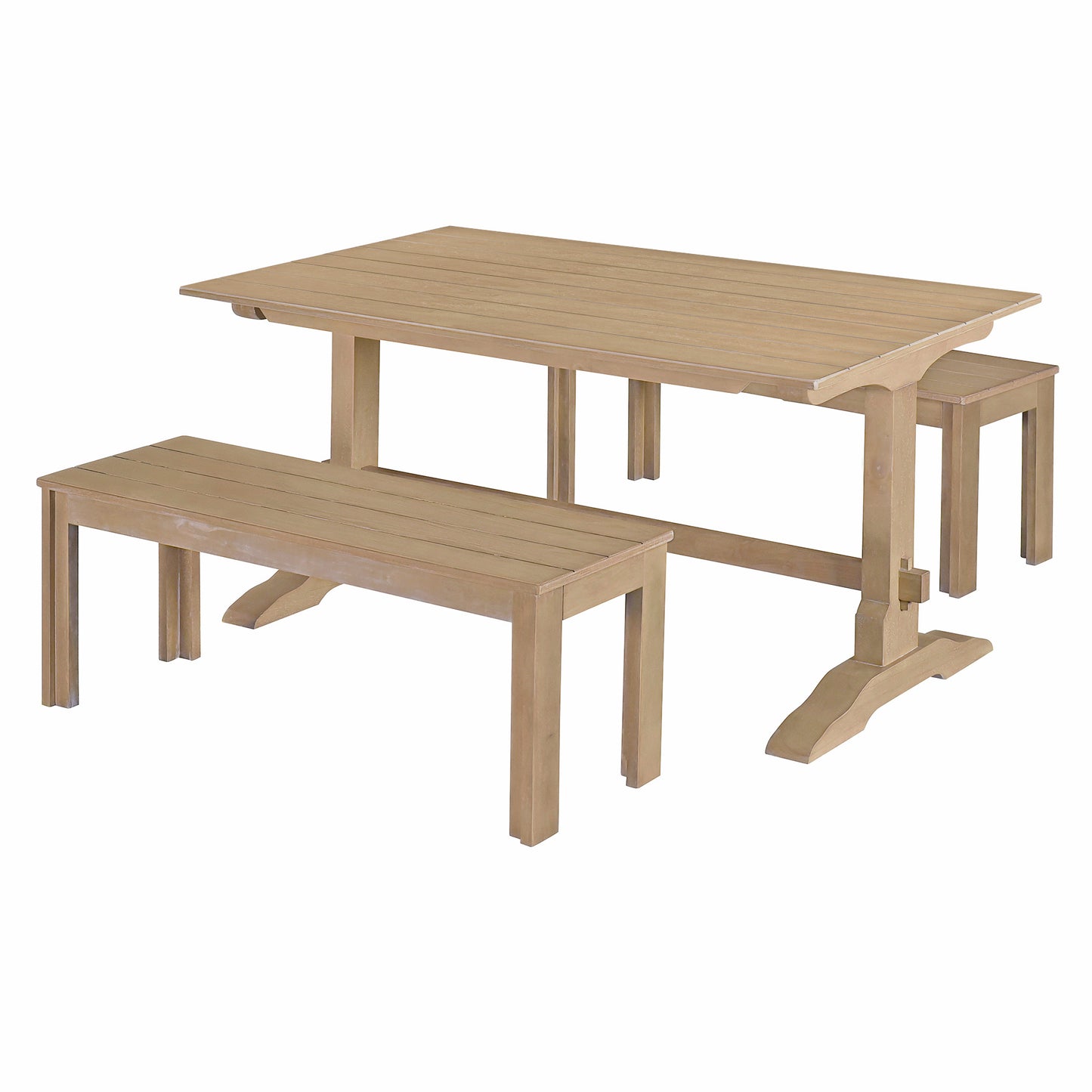 Mission Modern Trestle Dining Set