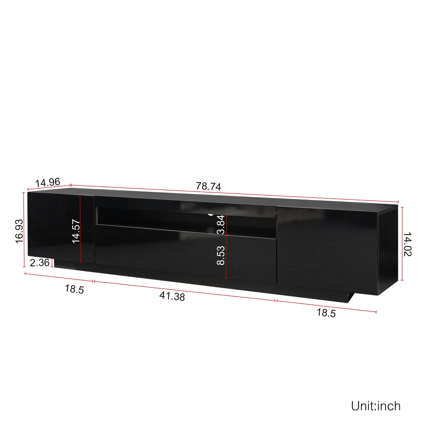 Fitch Modern Velvet Classic TV Cabinet