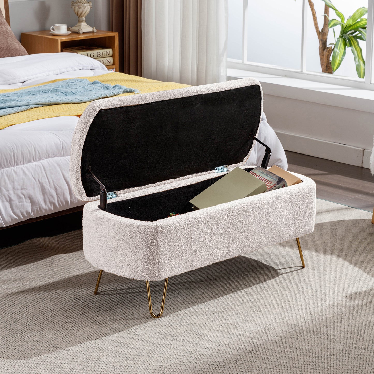 Emery Modern Storage Ottoman