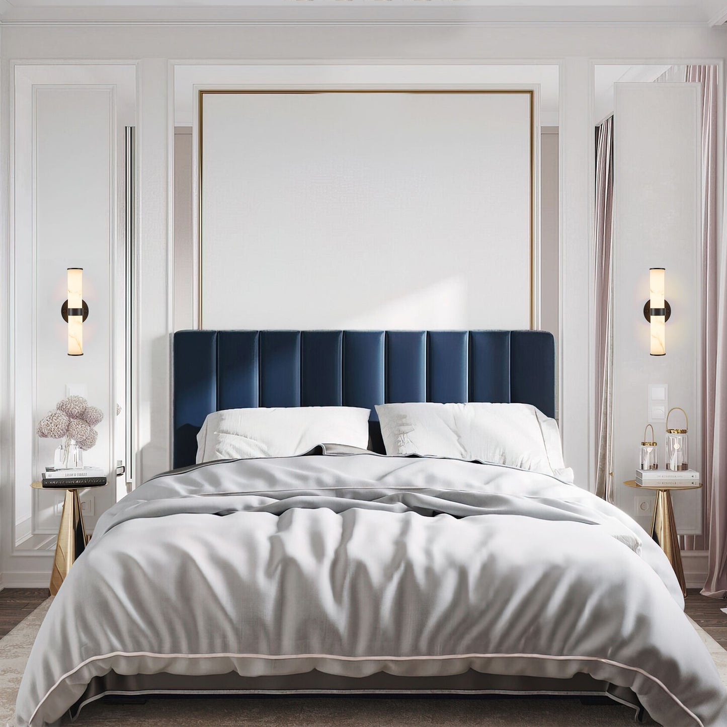 Luz Industrial Marble Texture Wall Light