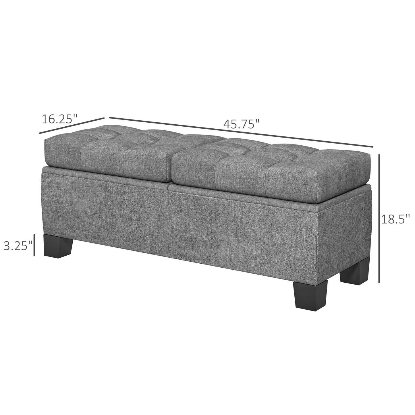 Oakridge Contemporary Button Tufted Bench