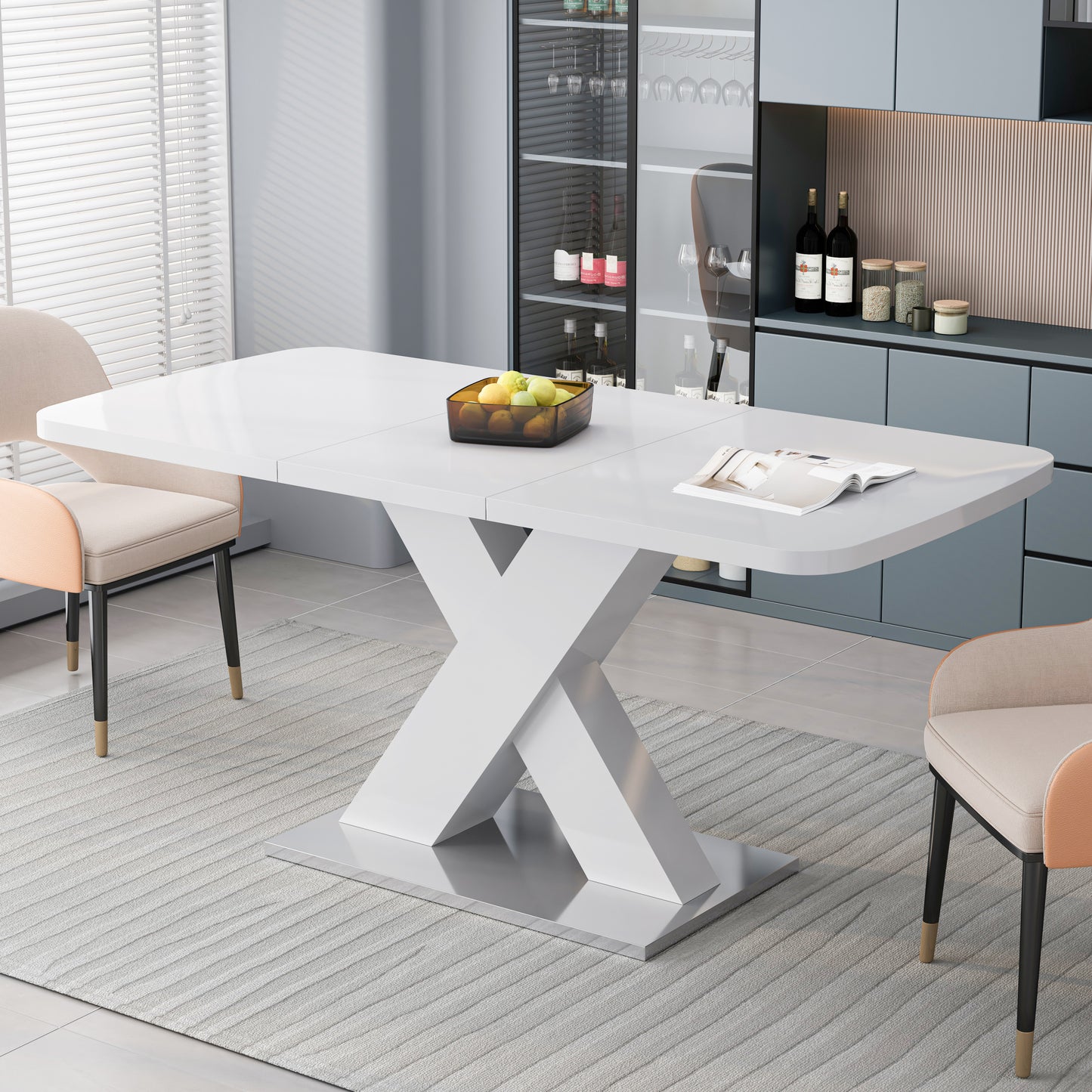 Irvington Modern Stretchable Dining Table