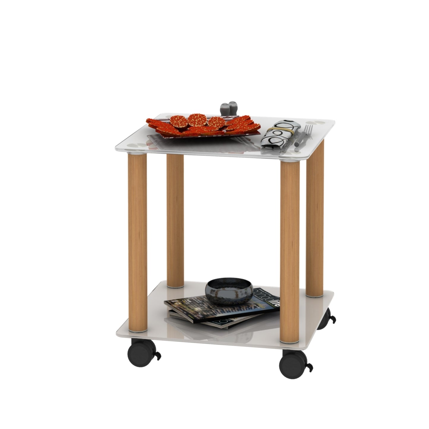 Jiron Modern Oak Side Table