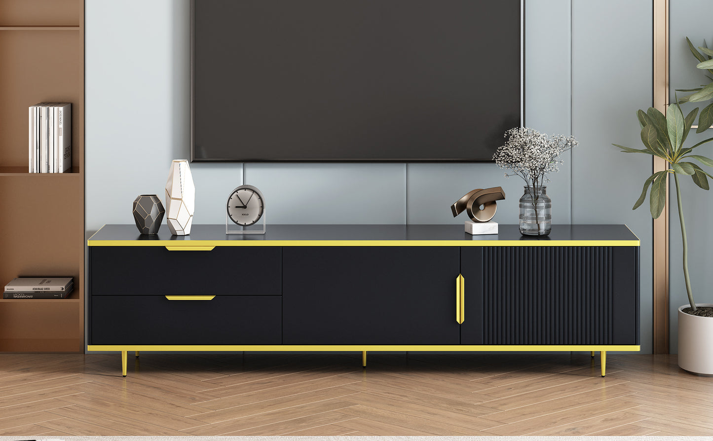 Irvington Modern U-Can  TV Stand Entertainment Center