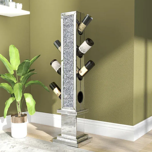 Bartholomew Modern Crushed Diamond Wine Holder