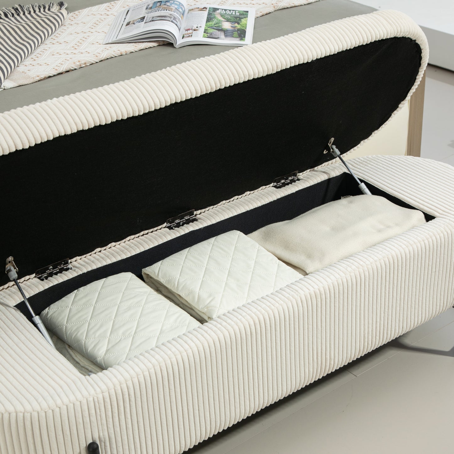 Lula Modern Upholstered Storage Ottoman
