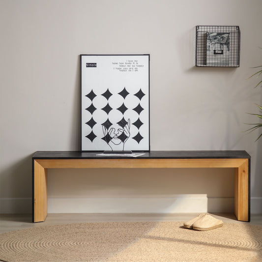 Calista Craftsman Wood Dining Bench