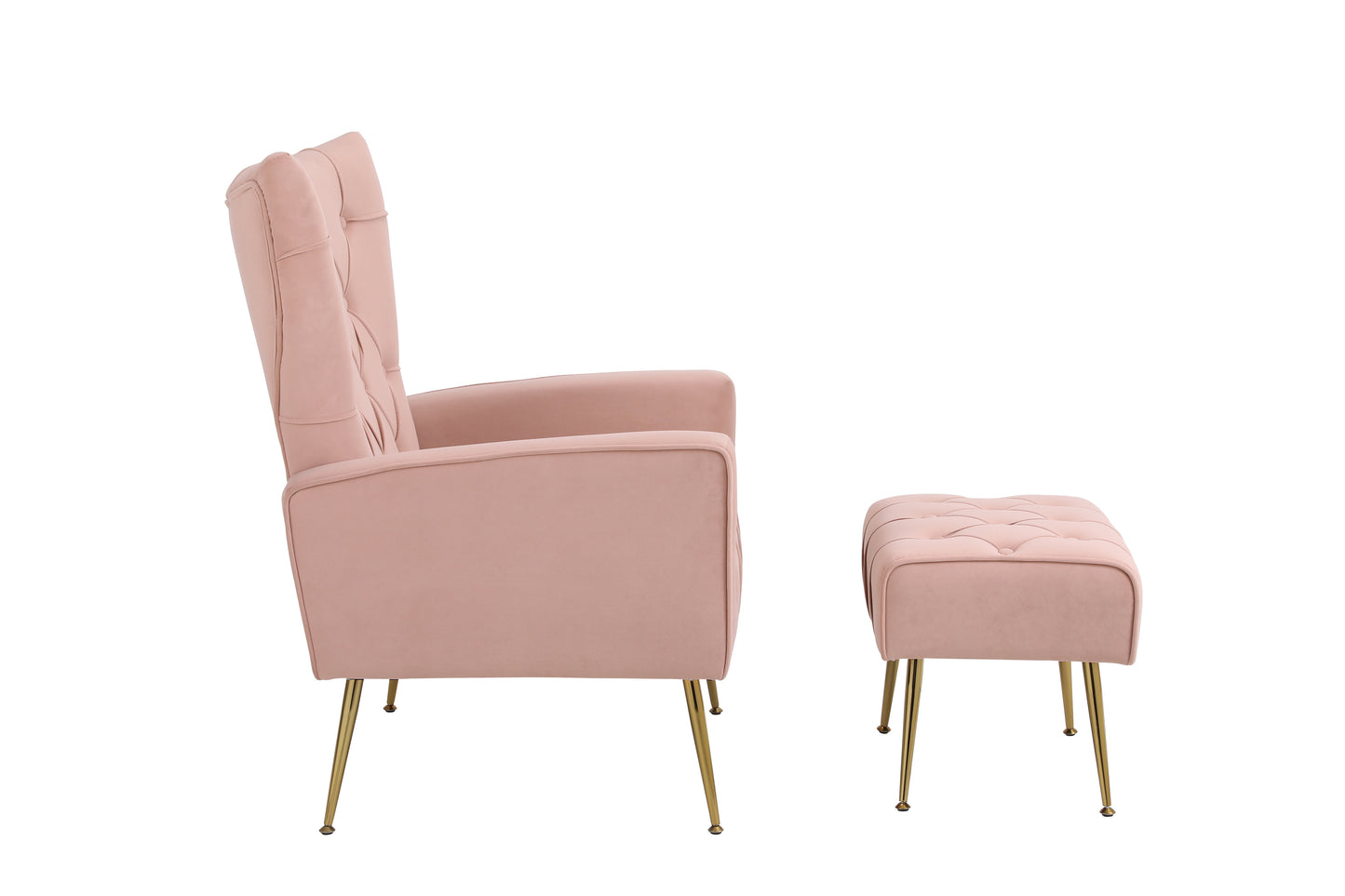 Silverleaf Contemporary Velvet Accent Armchair