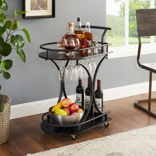 Justo Industrial Retro Beverage Wine Rack