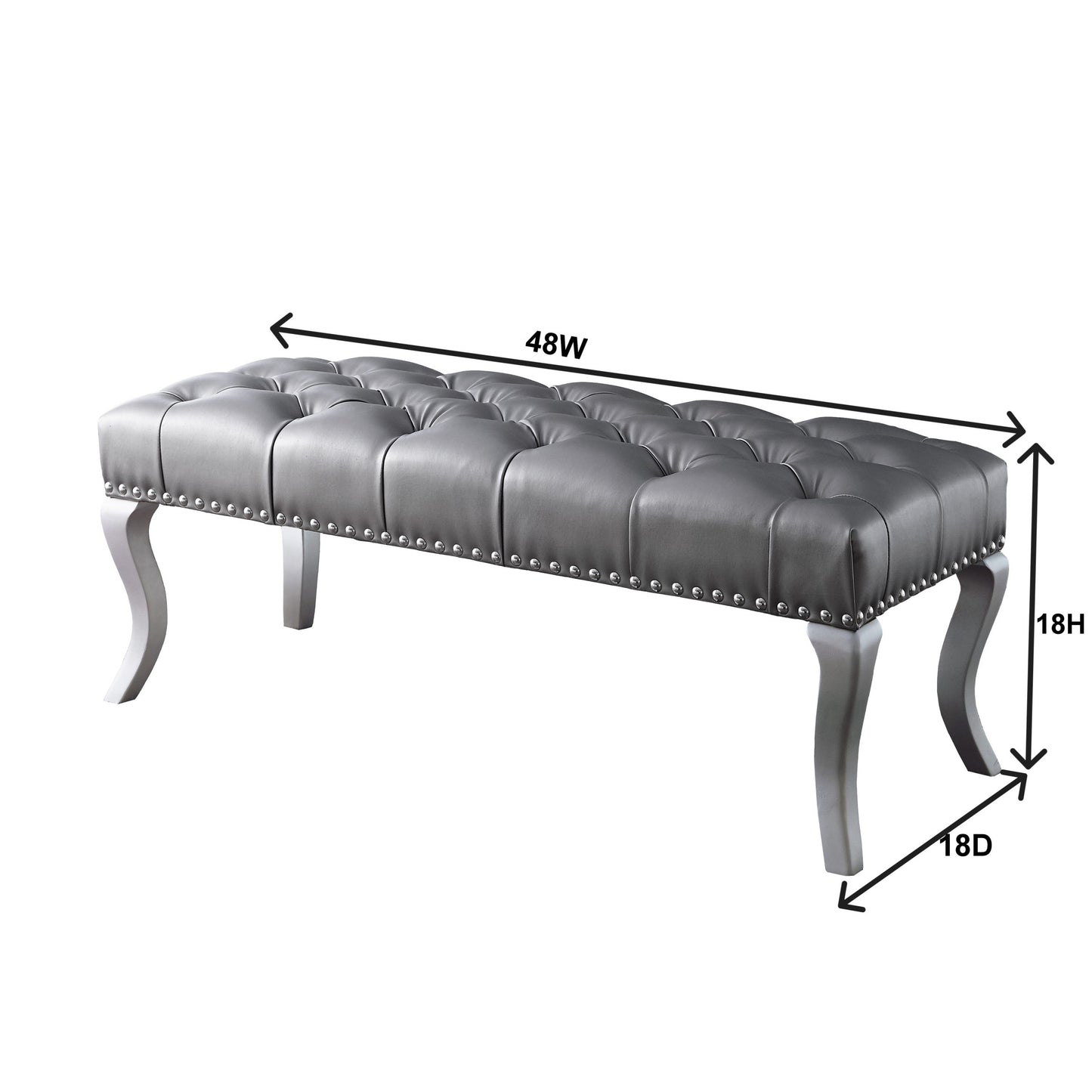 Westport Contemporary Velvet Tufted Bench