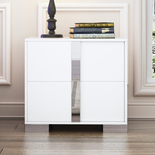 Mission Contemporary Mirrored Elegant Nightstand
