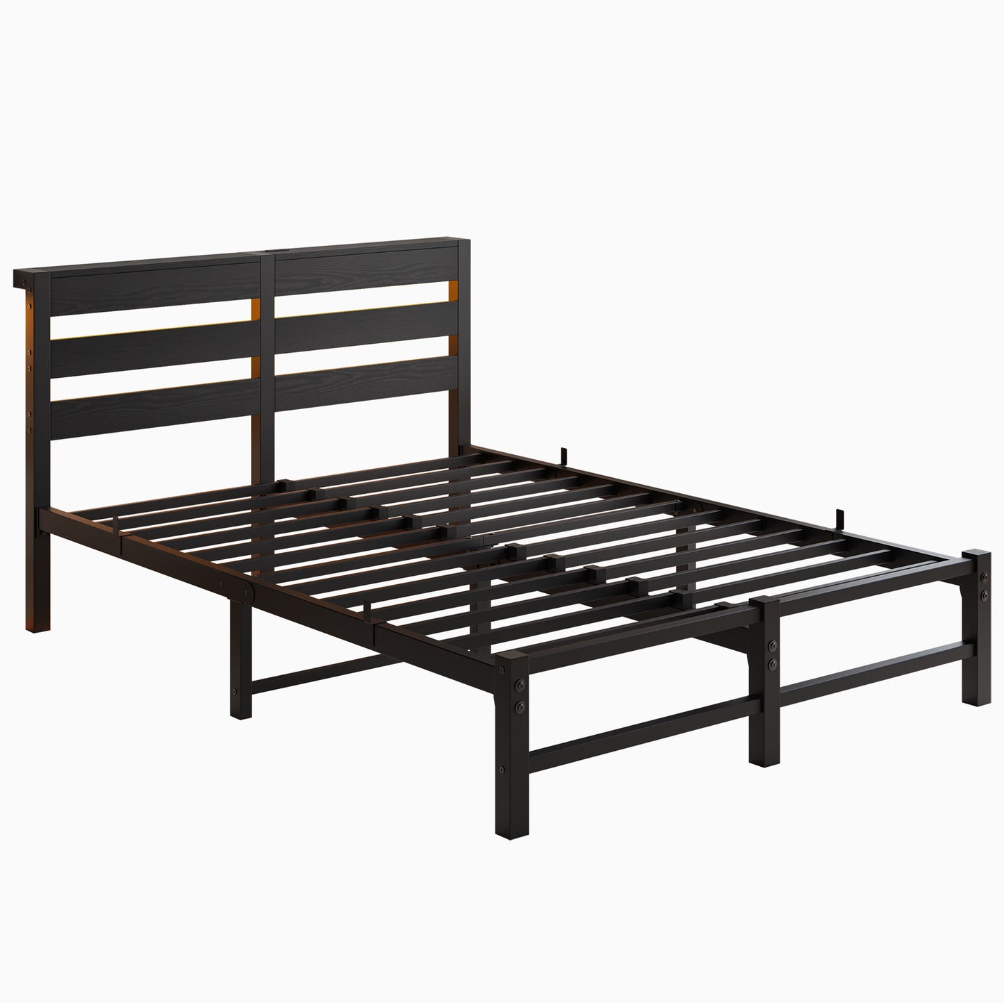 Amity Industrial Metal Storage Bed